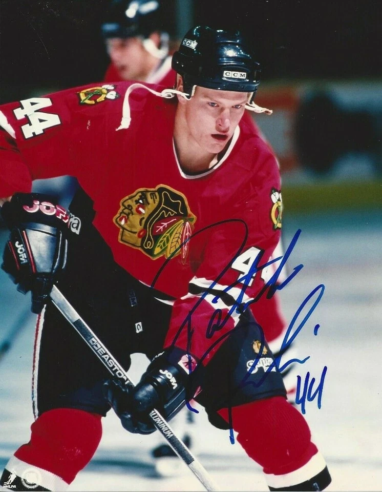 Pat Poulin Autografiado 8x10 Chicago Blackhawks Envío Gratis B785 Foto 1 de 1