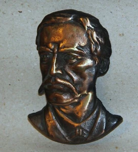 Vintage kleine Messing Flachrelief Figur Skulptur - Bild 1 von 5