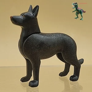 Playmobil grand chiot noir-berger allemand-police K9-ferme-animal de compagni... - Photo 1/2