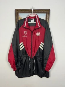 Vintage 90's Adidas 1. FC Kaiserslautern Football Jacket Soccer Windbreaker Sz L - Picture 1 of 18