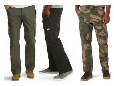 Mens Wrangler Relaxed Fit Cargo Pant with Stretch  - Image 1 of 4