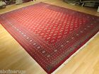 10x14 FINE BOKHARA GEOMETRIC ALLOVER-PATTERN HANDMADE-KNOTTED WOOL RUG 580274