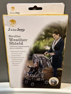 New J is for Jeep Jogging Stroller Weather Shield - Image 1 of 2