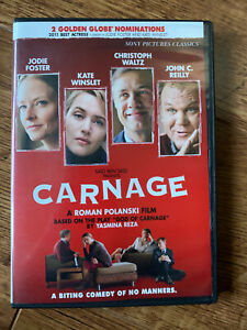 Carnage DVD 2011 Warring Parents Comedy Drama Movie Region 1
