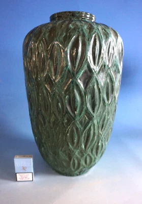 WGP Vintage Pottery Keramik Vase Bodenvase grün wohl Scheurich 50 cm (F024-2108) - Bild 1 von 4