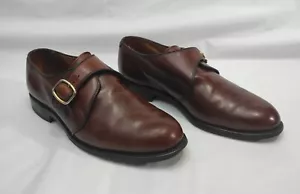 Allen Edmonds Garner Mönchsriemen hellbraun Leder Herren Anzugschuhe Größe 9,5 D - Bild 1 von 16