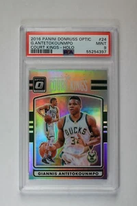 2016-17 Panini Donruss Optic GIANNIS ANTETOKOUNMPO #24 Court Kings Holo PSA 9 - Foto 1 di 2