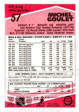 1989-90 O-Pee-Chee Tembec Test #57 Michel Goulet