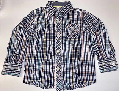 Guess boys size 3T Multicolor plaid button up shirt - Image 1 of 4