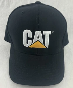 Caterpillar CAT SnapBack Trucker Hat Cap Nebraska Machinery NEW Black - Picture 1 of 10