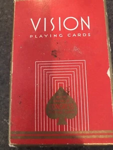 Vintage Congress Vision Playing CardsSealed Deck Tax Stamp Box floral - Picture 1 of 4