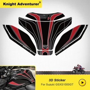 For 2022-2023 Suzuki GSXS1000GT 3D Gel Fuel Tank Protector Cover Pad Sticker / - Picture 1 of 6
