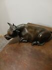 Bronze Ox (or) Water Buffalo Statue. From Japan. Vintage Excellent Craftsmanship