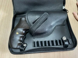 New Black PVC Case For S&W J frame .38, Taurus Small Frame 2" & Mag Storage - Picture 1 of 8