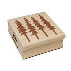 Tall Fir Trees Square Rubber Stamp for Stamping Crafting