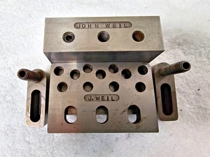 1-2-3 Fixture Block Angle Plate w/ Toe Clamps ⅜-16 Tapped – Toolmaker Made - Picture 1 of 11