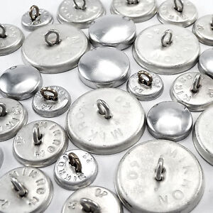 50 sets button blanks for cover buttons in various size's metal backs