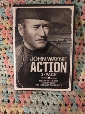 John Wayne Action 3 Pack DVD Island In The Sky McLintock The High And Mighty - Image 1 of 2