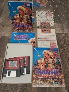 Genghis Khan II - KOEI - Vintage PC Floppy Disks in Orig. Box /w Manual & Poster - Picture 1 of 7