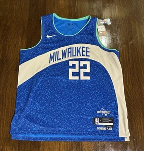 Nike Swingman Khris Middleton Milwaukee Bucks City Edition Trikot Herren 2XL Neu mit Etikett - Bild 1 von 8