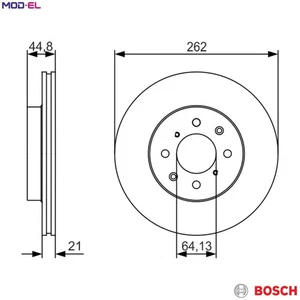 2x BRAKE DISC 0 986 479 R80 FOR MG ROVER 45/Hatchback 200/Convertible 25 400 - Picture 1 of 13
