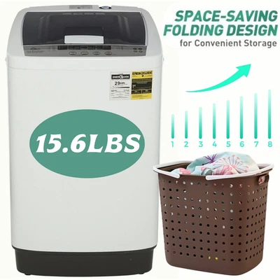 Lavadora portátil lavadora compacta totalmente automática de 13,5 lb de capacidad🔋 Foto 1 de 4