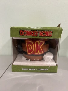 Banco de monedas de cerámica Nintendo Donkey Kong DK Barril 2023 Pyramid America STAP H3 - Imagen 1 de 13