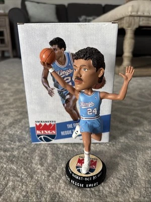 Sacramento Kings The First Basket REGGIE THEUS Bobblehead NBA Basketball NEW - Image 1 of 2