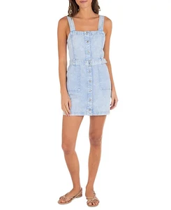 NWT Hurley Juniors' Finley Denim Mini Dress Size M - Picture 1 of 8
