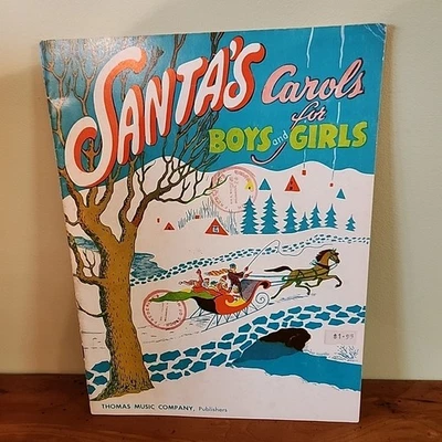 Villancicos de Papá Noel de colección para niños niñas padres 1952 Navidad cantar juego principiante Foto 1 de 4