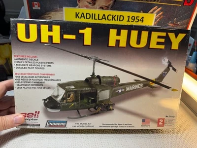 1/48  LINDBERG - UH-A HUEY HELICOPTER KIT💥T1515 - Image 1 of 4