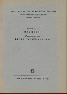 Max Regers 75. Geburtstag (19. März 1948) : 2 Reden. Veröffentlichungen des Max- - Bild 1 von 1