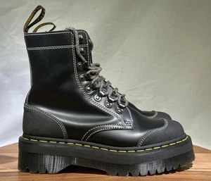 Dr. Martens Moreno Bex Plateau-Stiefel aus Glattleder Größe Damen 9 - Bild 1 von 10