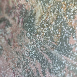 Vintage Interior Stoff Design Stoff 1987 Marmor Design Silber, Rosa, Grün - Bild 1 von 4