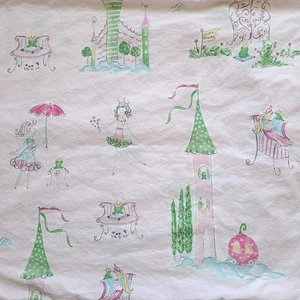 1 Pottery Barn Kids Cotton Pillowcase Princess Grace Frog Standard Pink Girls - Picture 1 of 7