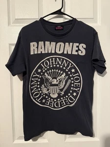 Vintage 2008 Ramones 1234 Presidential Punk Music Shirt Size M Y2K Faded - Picture 1 of 6