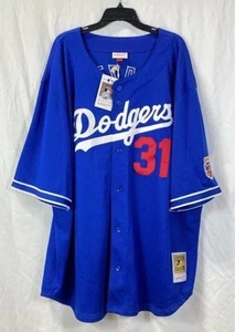 NEW Men’s Mitchell&Ness MLB Los Angeles Dodgers #31 Mike Piazza Jersey Size 3XLT - Picture 1 of 7