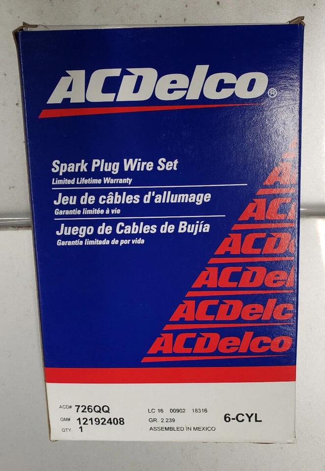 ACDelco 726QQ Spark Plug Wire Set Buick Park Avenue Pontiac Bonneville 2000 - Image 1 of 1