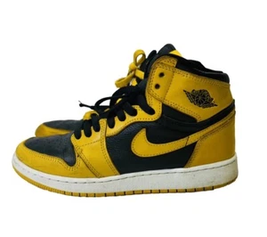 NIKE Air Jordan1 Retro High OG GS Pollen Size 6.5Y Yellow  Black 575441-701 - Picture 1 of 8