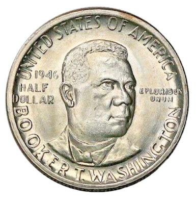 Uncirculated 1946 Philadelphia Mint Booker T Washington Half Dollar USA🇺🇸 - Image 1 of 2