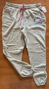 Hello Kitty by Sanrio - Heather Gray Athletic Dept Sweatpants - Size XXL - NWT - Picture 1 of 6
