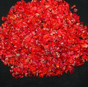 200ct lot natural Red Ethiopian polished opal rough, Raw Red Polish Opal crystal - Picture 1 of 12