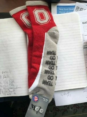 Rare Ohio State University Quarter Socks Size 10-13 Cover