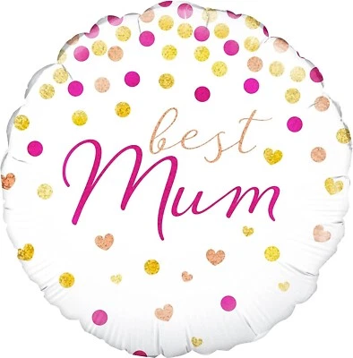 Oaktree 18" Mejor Mamá Holográfico Cumpleaños o Día de la Madre Globo de Lámina Foto 1 de 2