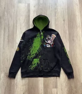 Ed Hardy Zip Hoodie schwarz bedruckt Gr. XXL - Bild 1 von 15