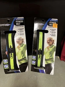 Two Pro Strength Zippered Fitness Belts with Reflective Trim Adjustable - Picture 1 of 4