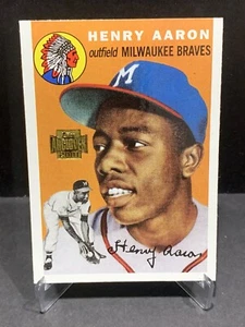Tarjeta Hank Aaron 2001 Topps Archives #244 Milwaukee Braves - Imagen 1 de 2