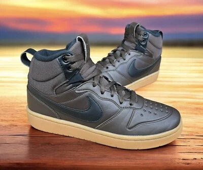 Nike Court Borough Mid 2 Boot GS 'Baroque Brown Gum' #BQ5440-200 - 5.5Y  7.5 Wms - Image 1 of 4