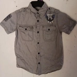 Helix " Instinct Is A Virtue" Boys grey Short Sleeve Graphic Shirt-Size small - Picture 1 of 10