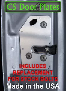 Jeep Cherokee (XJ) 97-01 door latch repair & reinforcement plate pair; L & R - Bild 1 von 9